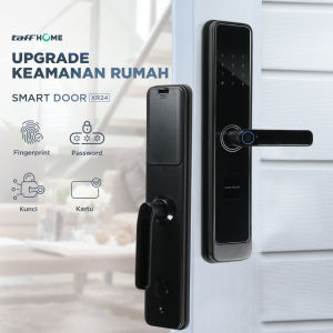 TaffHome Smart Door Lock Fingerprint Card RFID Alarm XR 24 / Kunci Pintu Digital Sidik Jari / Handle Pintu Kunci Digital Finger Print / Smart Lock Door