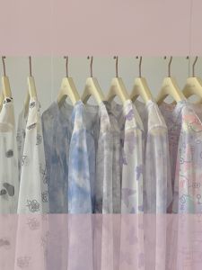 Womens Long Sleeve Printed T-Shirt Mesh Underwear Lace Top Summer Spring Sun Protection Layering Thin Shirt Fashionable Inner Wear