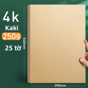 YUANHAO | Giấy Vẽ Phác Thảo Retro Đầy Đủ Bề Dày Kraft Màu Vàng Nhạt Cho Mục đích Nghệ Thuật
