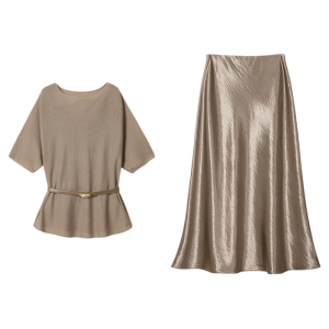 Plus Size Summer Elegant Slim Fit Two Piece Set