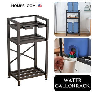 HOMEBLOOM-2/3-Tier Water Bucket Rack Heavy-Duty Metal Rack Suitable for Large/Heavy-Duty Water Buckets Stainless Steel Water Tank Bracket Storage Rack Space-Saving Storage Rack Home & Office