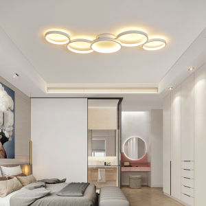 Modern Design 95CM Simple Round Combination Ceiling Light Room Bedroom Home Personalized Lamps Living Room Ceiling Light Bedroom Ceiling Light Study Led Light