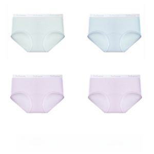 MiiOW | กางเกงชั้นในทรงสามเหลี่ยมผ้าโมดอลแบบไร้ตะเข็บสำหรับผู้หญิง กางเกงชั้นในไร้ตะเข็บเอวกลาง ผ้าฝ้าย 100% กันแบคทีเรีย กางเกงชั้นในสตรีที่สวมใส่สบาย