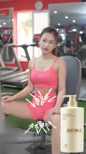 Gel Mandi Susu Kambing Eksfoliasi Pembersih tubuh pemutih 800ml Pembersih Dalam Seluruh Tubuh Pemutih Kulit Pemutih Losion Pemutih Artefak pembersih tubuh susu kambing