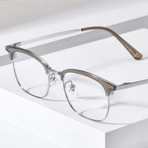 NIANZHEN TR90 Alloy Eyeglasses Frame Men Square Brand Design Glasses Women Vintage Ultralight-Weight Eyewear Spectacles 278
