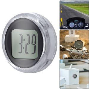 Motorcycle Mini Digital Clock Stick-on Waterproof Electronic Car Digital Clock For Motorcycle Bike