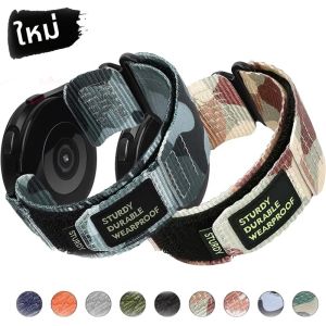 22 มม.20 มม.สายไนลอนสําหรับ Samsung Galaxy นาฬิกา 6 5 4 40 44 มม.6 คลาสสิก 43 47 มม.สําหรับ Huawei Watch GT4 3 4Pro Band