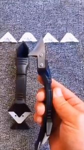 Dụng cụ làm sạch và vuốt keo silicone đa năng 3 trong1 | Bộ dụng cụ miết keo Silicon xây dựng keo chà ron mạch gạch cạo cắt keo Silicon cửa kính