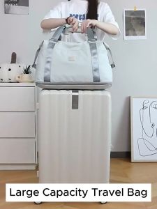 MORETHAN1 Travel Duffel Bag Tote Sports Gym Bag Shoulder Overnight Weekender Bag for Women & Men Expandable Duffel Bag