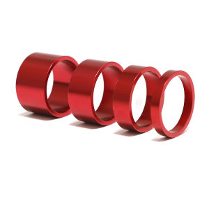 4pcs 5/10/15/20mm A Set Aluminum Alloy Headset Stem Spacer MTB 28.6mm Fork Washer Cap For Road Bike Cycling