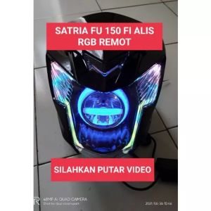 PROJIE SATRIA FU FI INJEKSI /ALIS RUNNING RGB REMOT/ SATRIA FU 150 FI / KEDOK BATOK REFLEKTOR LAMPU DEPAN SATRIA FU 150 FI F1