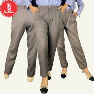 Celana Panjang Kerja Wanita Mocca Slimfit Bahan Kain Gabardin Melar Formal Kantor Nyaman - XELLEA