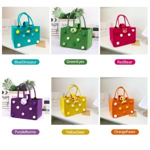 Cartoon Baby Diaper Bag Maternity Women Gift Mummy Bags Portable Felt Tote Bag Travel Shopping Handbag