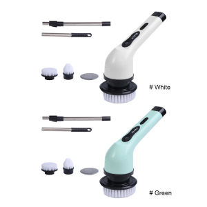 LED Display Cordless Power Scrubber Multipurpose Electric Scrubber Handheld Wireless Cleaning Brush for Kitchen Bathroom