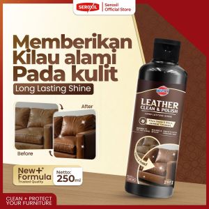 Klinxy Leather Clean and Polish 250ml - Pembersih dan Pengkilap kulit asli/sintesis sofa tas jaket