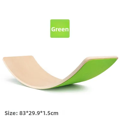 Rainbow Smart Wood Balance Board Childrens Yoga Pilates Sensory Integration Training Equipment Flexible SeeSaw Educational Toy