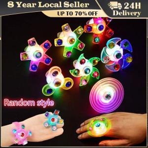 Hand-cranked Inertial Rotation Magic-flying Spinning Top Creative Colorful Luminous Magnetic Track Fidget Toys Spinner Juguetes CYB-Gyro-230710