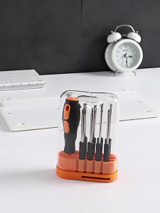 Obeng Set 9In1 Obeng Kembang Komplit Serbaguna Rubber Handle Screwdriver Sets Screwdriverplus Minus