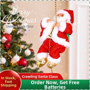 KIUMO | Christmas Tree Decor Santa Climbing Rope DIY Hanging Ornament