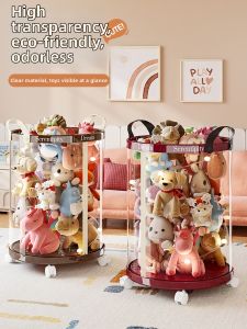 BOENIN | Large Transparent Rolling Storage Box