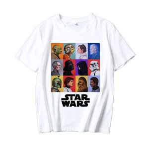 Hot Toys | Star Wars Collaboration Series Children and Adults Short-sleeved T-shirts Trendy Round-neck Loose Summer Style
