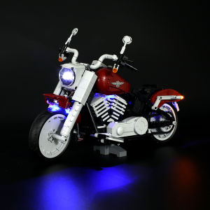 Harley Motorcycle Lego 10269 Modification Building Block Parts Remote Control Electric Motor MOC Lighting Universal Toy for Kids
