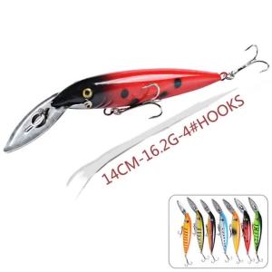 7 Mồi Câu Giả Sâu Nước Dạng Jerkbait Minnow Crankbaits Cứng Dùng Cho Câu Cá Hồi Cá Chó Bằng Phương Pháp Kéo Câu Phụ Kiện Câu Cá Biển Sông Suối