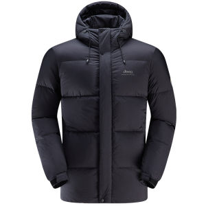 Jeep | Jeep Outdoor Windproof Waterproof Down Jacket Thick Warm Cold Proof Anti-Drifting Feather Hat Coat For Men And Women