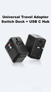 Hagibis | Bộ Chuyển Đổi Nguồn Du Lịch Đa Năng Hagibis 65W GaN - Sạc Nhanh Tương Thích Với Phích Cắm Quốc Tế EU/US/UK/AUS Tương Thích Với Switch 2 Dock 8K