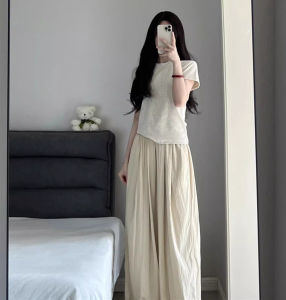 Summer Autumn Delicate Lantern Pants Lightweight Tofu Material Casual Style Ankle-Length Rayon Pants for Women