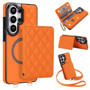 For MagSafe Magnetic Detachable Wallet Crossbody Phone Case For Samsung Galaxy S26 Ultra S25 Edge S24 S23 FE S22 Plus A57 A37