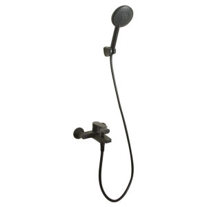 Kohler | Wall Mounted Hot and Cold Water Black Handheld Shower Faucet