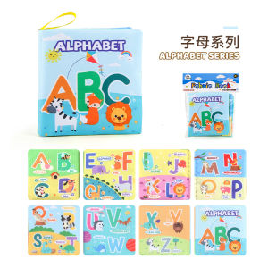Baby Soft Cloth Book for Newborns 0-12 Months 3D Book Animal Family Cognitive Montessori Early Educational Toys for Kids Gift