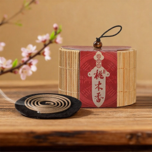 SONGYANRUMO | Natural Peachwood Prosperity Cleansing Good Luck Incense Coil