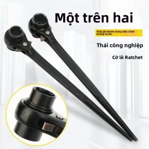 30-32mm Đôi Kết Thúc Cờ Lê Bánh Cóc Cờ Lê Phát Hành Nhanh Thép Không Gỉ Màu Đen Podger Thanh Cho Công Việc Kim Loại Ổ Cắm Siết Cờ Lê