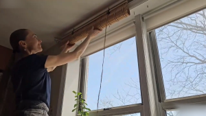 60-180cm Native Real Bamboo Roll Up Window Blinds Bamboo Blinds Bamboo Curtain Mold-proof Waterproof