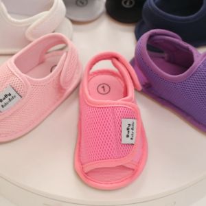 Fashion New Infant Baby Shoes Baby Boy Girl Shoes Toddler Flats Summer Sandal Soft Rubber Sole Anti-Slip Crib Shoes First Walker