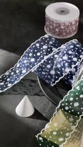 10 Yards Printed Chiffon Voile Ribbon 1.5" 38mm DIY Hair Bows Sewing Accessories Handmade Crafts Gift Flower Packing Supplies