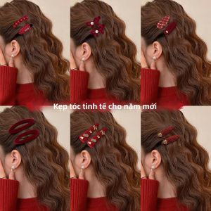JIFANPAUL | Luxurious Side Fringe Hair Clip for Flyaways