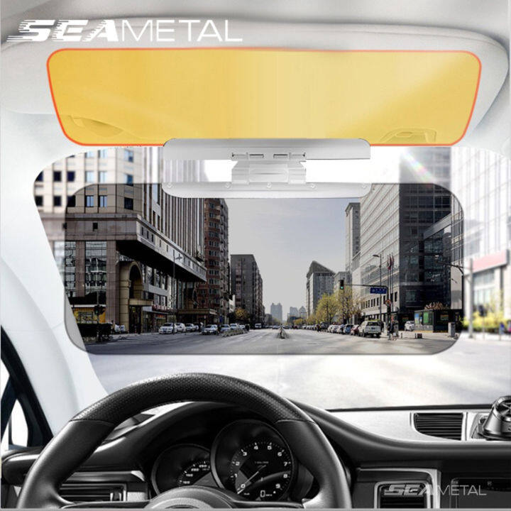 SEAMETAL Car Sunshade Visor Goggles Anti-Glare Mirror Night Driving ...