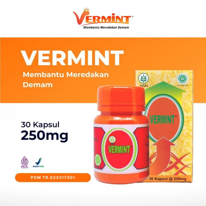 Vermint Obat Tipes 30 kapsul Untuk Anak-Anak dan Dewasa | Lazada Indonesia