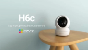 EZVIZ H6C Indoor Smart Home Security Camera with Pan & Tilt 360° Panoramic View Built-in Infrared Motion Detection Two-Way Talk Night Vision WiFi
