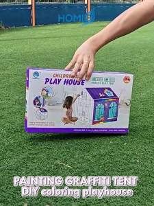 PAINTING GRAFFITI TENT diy coloring playhouse for kids creative art toy