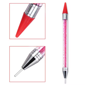 DUTRIEUX | Double Ended Rhinestone Crayon Nail Art Rhinestone Extractor Gemstone Dotting Pen Suitable for Home DIY and Nail Salons