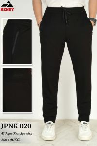 Celana training jogger KENDY polos RIP (lingkar karet) JPN