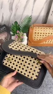 PSBN - Tas Selempang Alice Tas Wanita Sling Bag & Shoulder Bag Tas Rotan Kekinian Rattan Bag