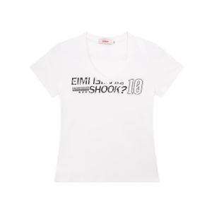 Áo Thun Cổ Chữ V in Hình Mỹ Cổ Điển Của Chen Sticky Old Store Dành Cho Nữ Mùa Hè Mới Thon Gọn Vai Áo Phông Thường