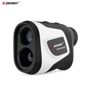 SNDWAY กล้องโทรทรรศน์6X เครื่องหาระยะสำหรับการเล่นกอล์ฟสำหรับการล่ากอล์ฟด้วยอุปกรณ์หาพิกัดล็อคเสาธงโหมดการสั่นสะเทือน500เมตร700เมตร1000เมตรกันน้ำกันฝุ่นเครื่องวัดเมตรเลเซอร์แบบชาร์จไฟได้