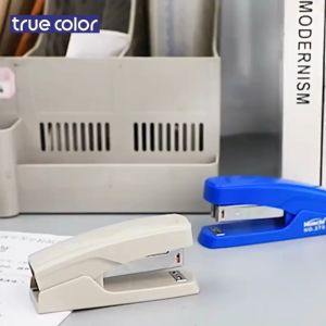 Dập ghim giấy cho học sinh văn phòng  màu xanh/đen/xám ghim bấm giấy 25 trang màu pastel  nhỏ gọn tiện lợi chất lượng