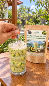 Creamy Avocado Vanilla Chia Milk 250g | High Fiber Slimming Meal Replacement | Healthy Weight Loss